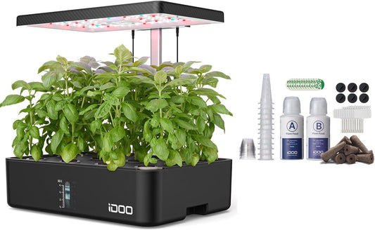IDOO 12 Pods Hydroponics Growing System Kit 