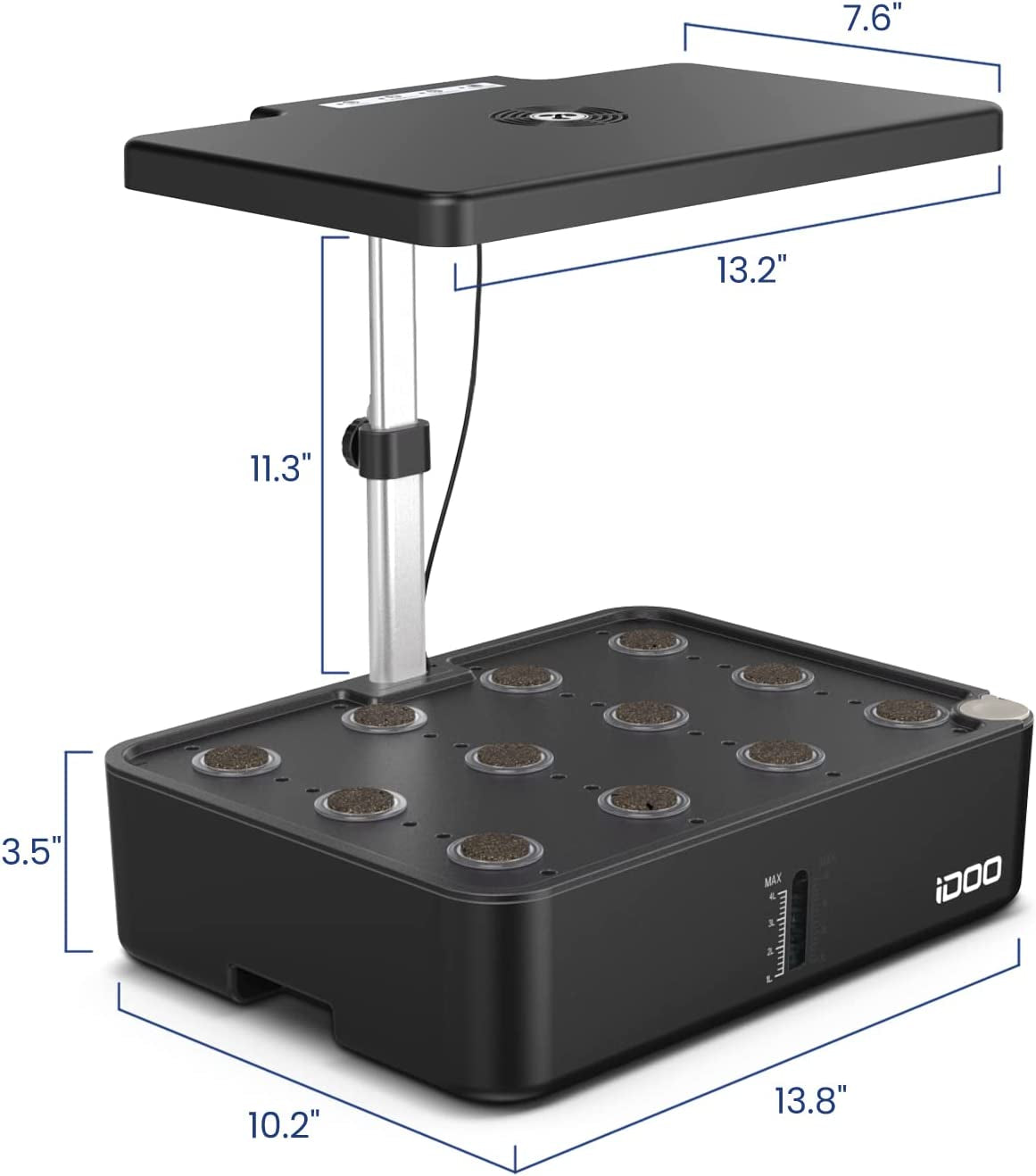 IDOO 12 Pods Hydroponics Growing System Kit 